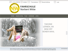 Tablet Screenshot of fahrschulen-witte.de